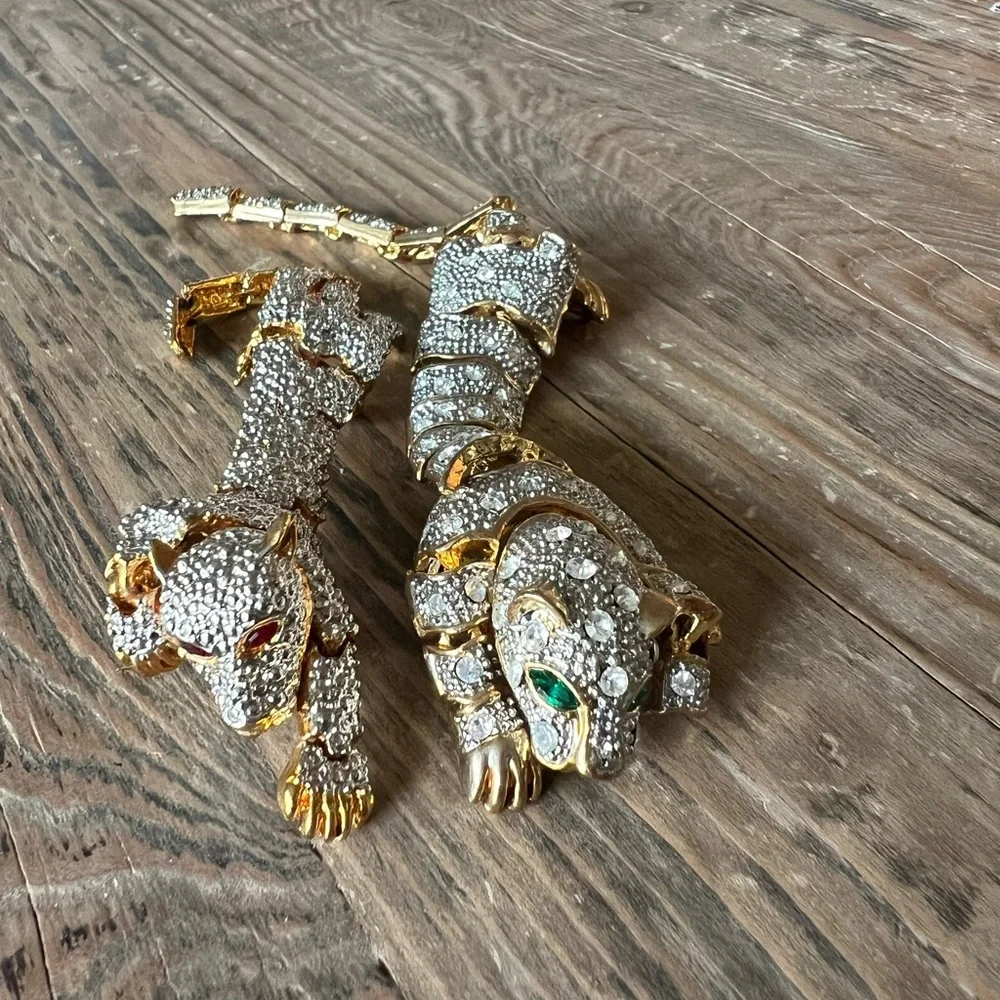 Pair of Panther Brooches - Picture 3 of 4